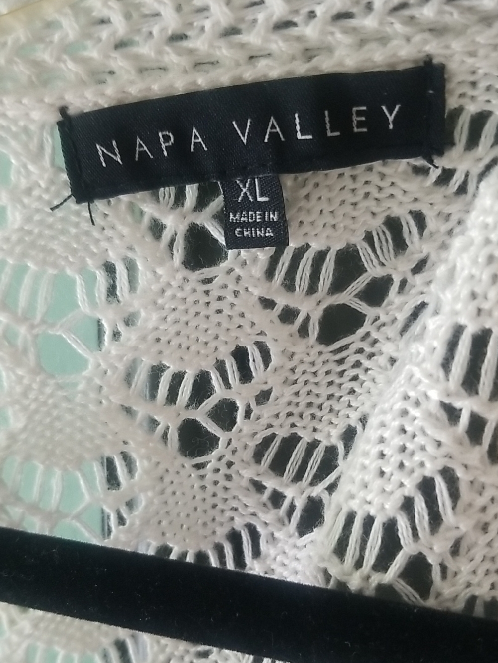 Lightweight Cream Open-Front Lace Cardigan - Picture 3 of 5